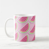 Süße rosa Wassermelonen-Muster Kaffeetasse (Links)