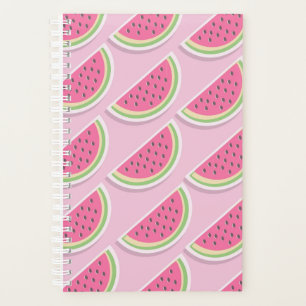Süße rosa Wassermelonen-Muster Planer