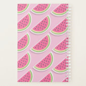 Süße rosa Wassermelonen-Muster Planer (Rückseite)