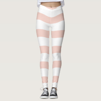 Süße rosa Wellen nahtloses Muster|Retro rosa Desig Leggings