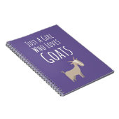 Süße rosa Ziegen Geschenke für Baby Mädchen für Ki Notizblock (Rechte Seite)