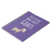 Süße rosa Ziegen Geschenke für Baby Mädchen für Ki Notizblock (Linke Seite)