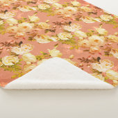 Süße Rose auf Orange Sherpadecke (3/4)