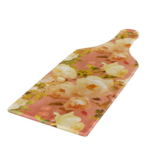 Süße Rose auf Rot Schneidebrett (Ecke)