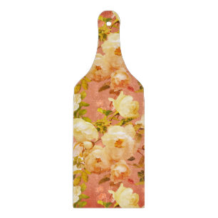 Süße Rose auf Rot Schneidebrett