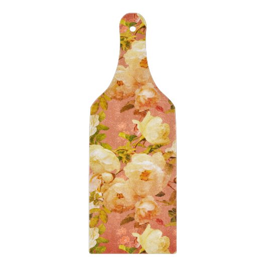 Süße Rose auf Rot Schneidebrett (Vorderseite)