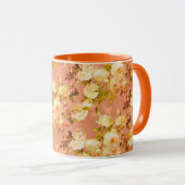 Süße Rose auf Rot Tasse (VorderseiteRechts)