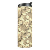 Süße Rose auf Sepia Thermosbecher (Nach links gedreht)