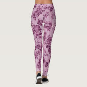 süße Rose in Rosa Leggings (Rückseite)