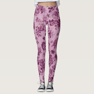 süße Rose in Rosa Leggings