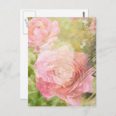 Süße Rose Postkarte (Vorne/Hinten)