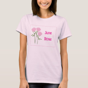 Süße Rosen Aquarellkunst Geburtsmonat Juni T-Shirt