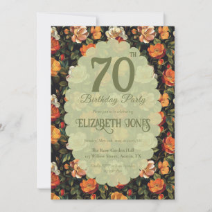 Süße Rosenblume Boho Geburtstag Einladung