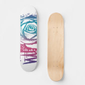 Süße Rosenfarbe Skateboard (Vorderseite)