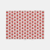 Süße rote Äpfel Fleecedecke (Vorderseite (Horizontal))