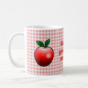Süße rote Apfel Kaffeetasse