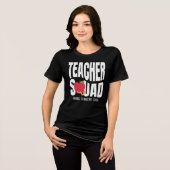 Süße rote Apfel-Lehrertruppe Tri-Blend Shirt (Vorderseite voll)