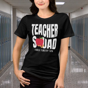 Süße rote Apfel-Lehrertruppe Tri-Blend Shirt
