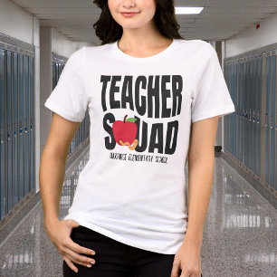 Süße rote Apfel-Lehrertruppe Tri-Blend Shirt