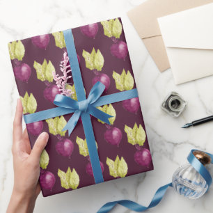 Süße Rote-Bete-Wasserfarben-Muster Geschenkpapier