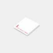 Süße rote Bleistiftnotizen Post-it Klebezettel (angewinkelt)