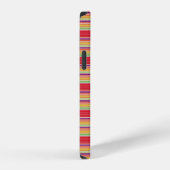 Süße rote bunte Streifen iPhone Hülle (Rechte Seite)