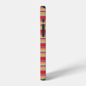 Süße rote bunte Streifen iPhone Hülle (Linke Seite)