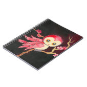 Süße rote Eule Notizblock (Linke Seite)