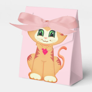 Süße rote getigerte Kätzchen Katze Danke Geschenkschachtel