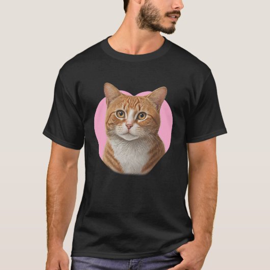 Süße rote getigerte Katze T-Shirt (Vorderseite)