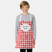 Süße rote Gingham-Tomaten Bester Koch Schürze (Getragen)