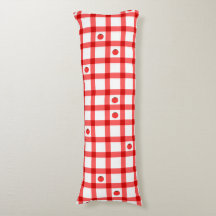 Süße rote Gingham-Tomaten