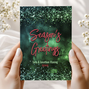 Süße rote grüne Murmelkunst Weihnachten neues Jahr Postkarte