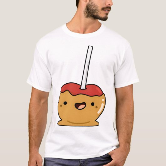 Süße rote Karamell-Apfel T-Shirt (Vorderseite)