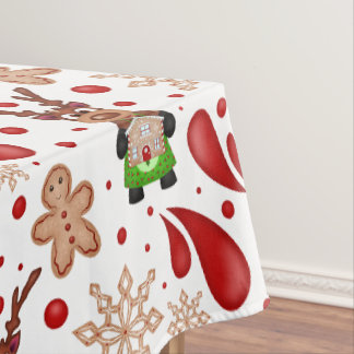 Süße rote Kinder Weihnachtsrentier Tischdecke