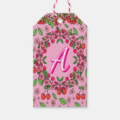 Süße rote Kirsch-Stimmung Hübsche Mädchen-Ästhetik Geschenkanhänger (Vorderseite)