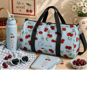 Süße rote Kirschen  Duffle Bag