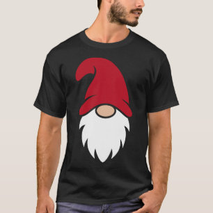 Süße rote Mütze Weihnachts-Gnom T-Shirt