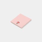 Süße Rote Panda Barista Post-it Klebezettel (angewinkelt)
