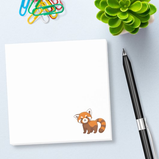 Süße Rote Panda Post-it Klebezettel