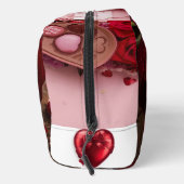 Süße Rote Rose Romantische Valentinstag-Tasche Mak Waschbeutel (Rechts)