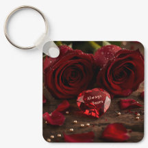 Süße rote Rose Romantischer Valentinstag Herz Schl