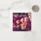 Süße rote Rosen personalisiert Mitteilungskarte (Vorderseite/Rückseite Beispiel)