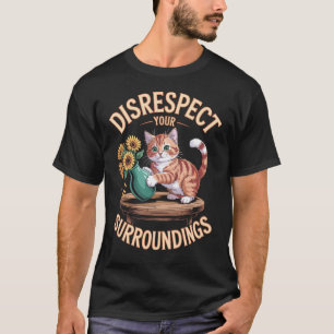 Süße rote Tabby-Katzenmutter missachtet ihre Umgeb T-Shirt