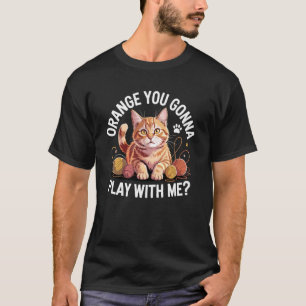 Süße rote Tabby-Katzenmutter Orange, wirst du mit T-Shirt