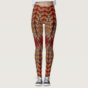 Süße rote trendige "Ratti_Creative_Arts" Leggings