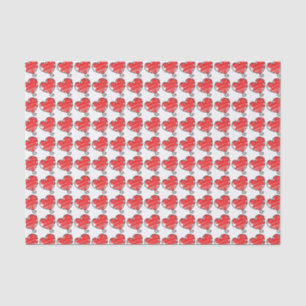 Süße rote und weiße Herzen Valentinstag Seidenpapier