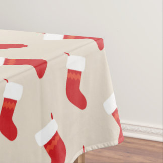 Süße rote Weihnachtsstrumpf-Tischdecke Tischdecke