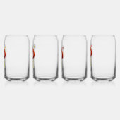 Süße Rothaarige Mädchen Glas Set (Links)