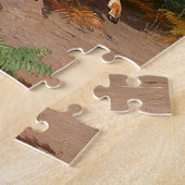 Süße Rothirsche im Wald Puzzle (Seite)